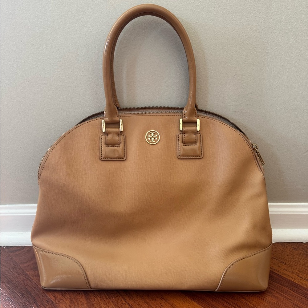 Tory Burch | Robinson Dome Satchel | Camel/Tan